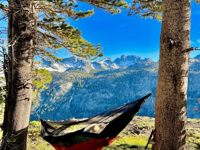 Again, no Trekking Treez in this one, but possibly the prettiest hang of my whole hike.